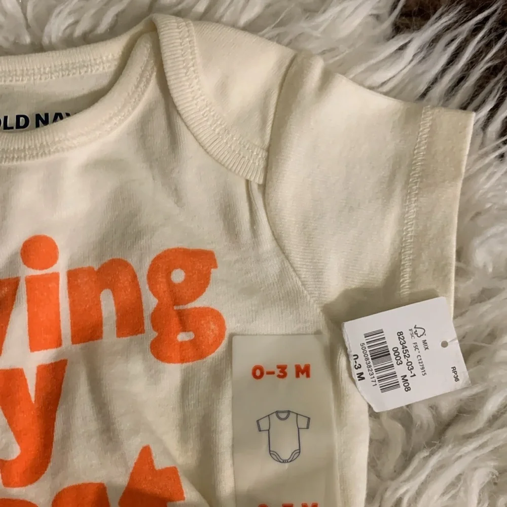 New Old Navy Living My Best Life Newborn 0-3M Gender Neutral Onesie